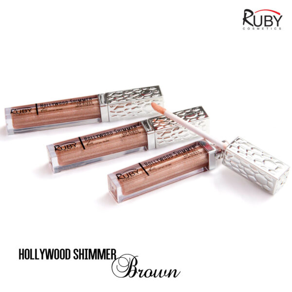 BROWN - Hollywood Shimmer Lip Gloss - Image 4